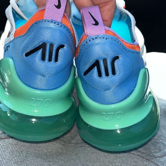 Nike Air Max 270 '101' White Green Safety Orange DX2347-100 NWOT - Picture 6 of 8